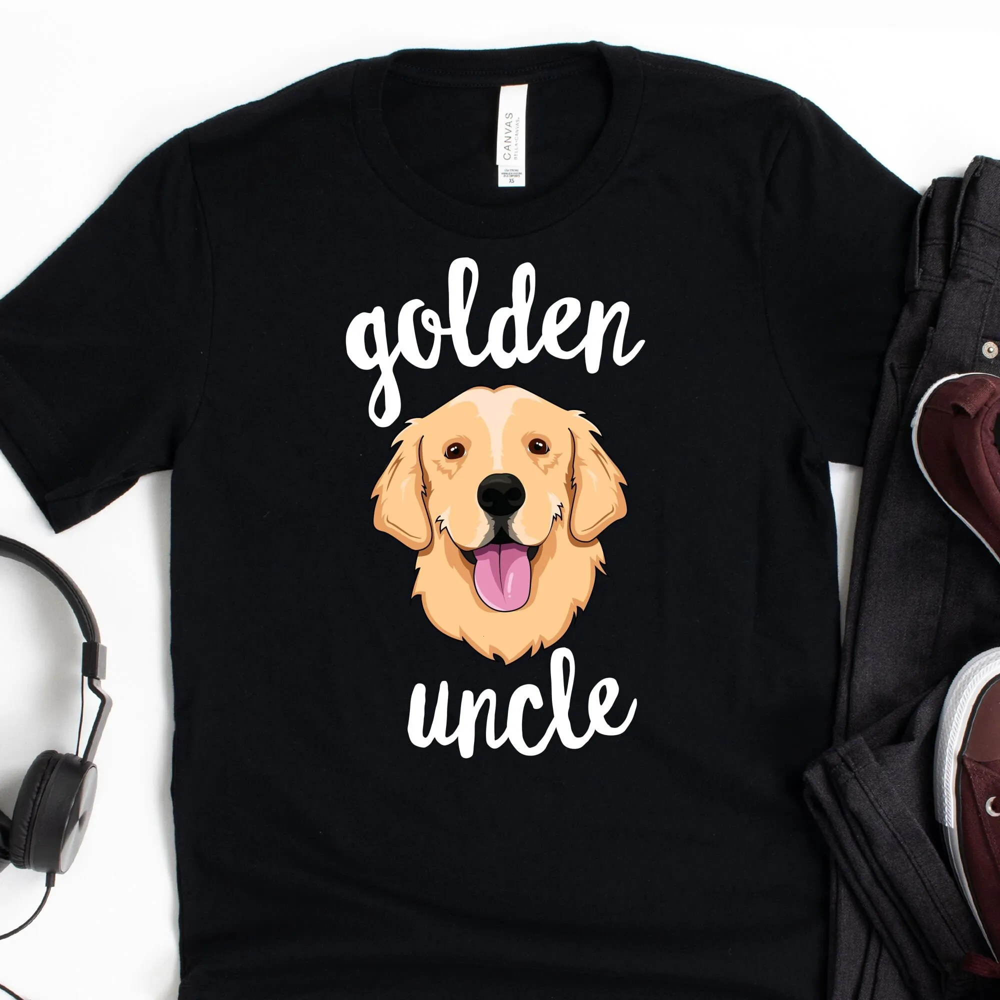 Футболка Golden Uncle Retriever Dog Lover English Stay Cute White For