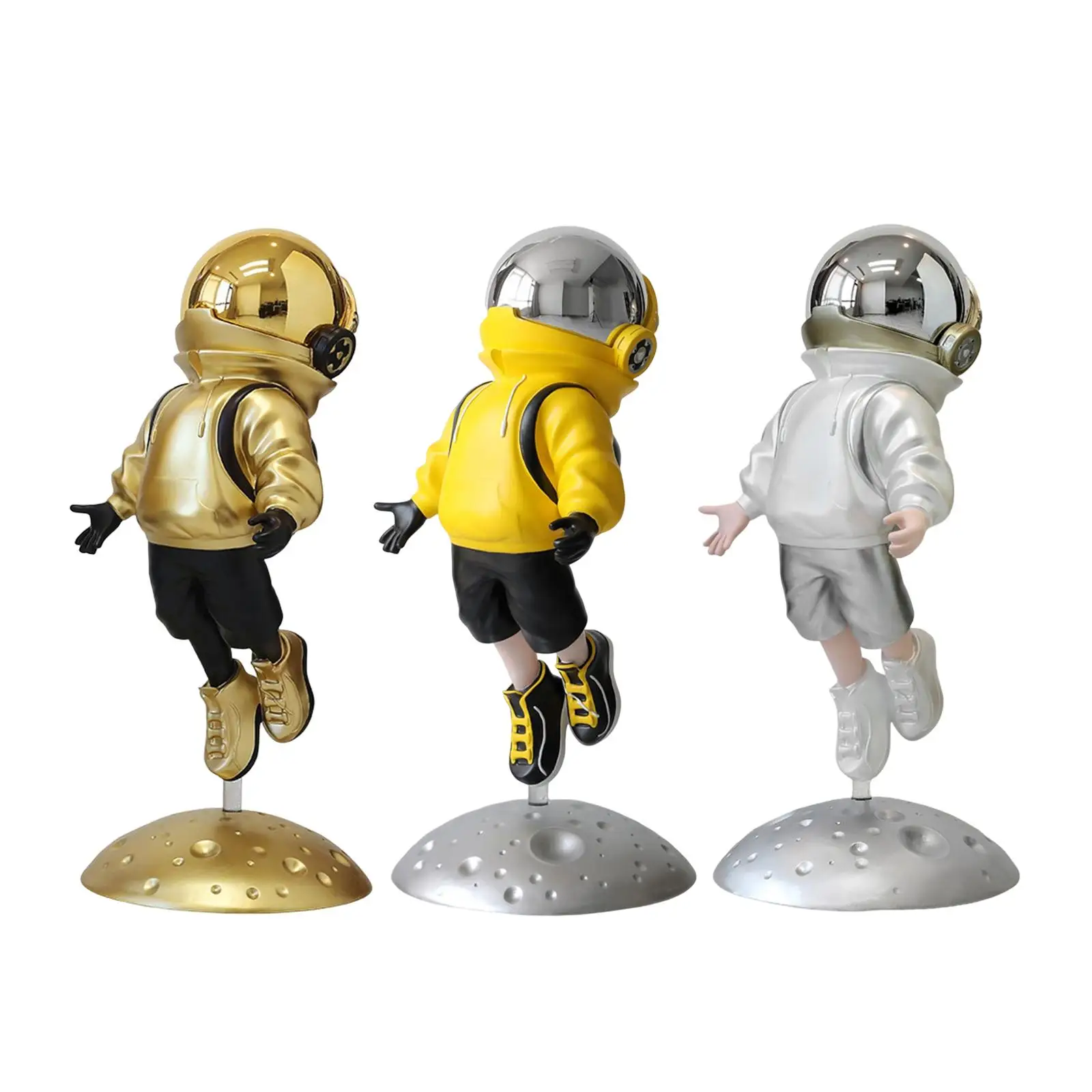 

Astronaut Statues Spaceman Figurine Figure Craft Gift Collectible Space Themed for Living Room Restaurant Wedding Decor