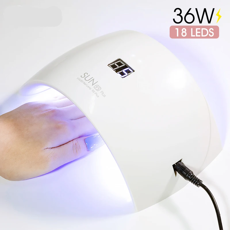 Gelfavor 60/36/6W LED Lamp For Nails Drying Lamp Equipment Manicure Machine Nail Dryer Light Dry Heat Gel Nail Polish Nail Tools