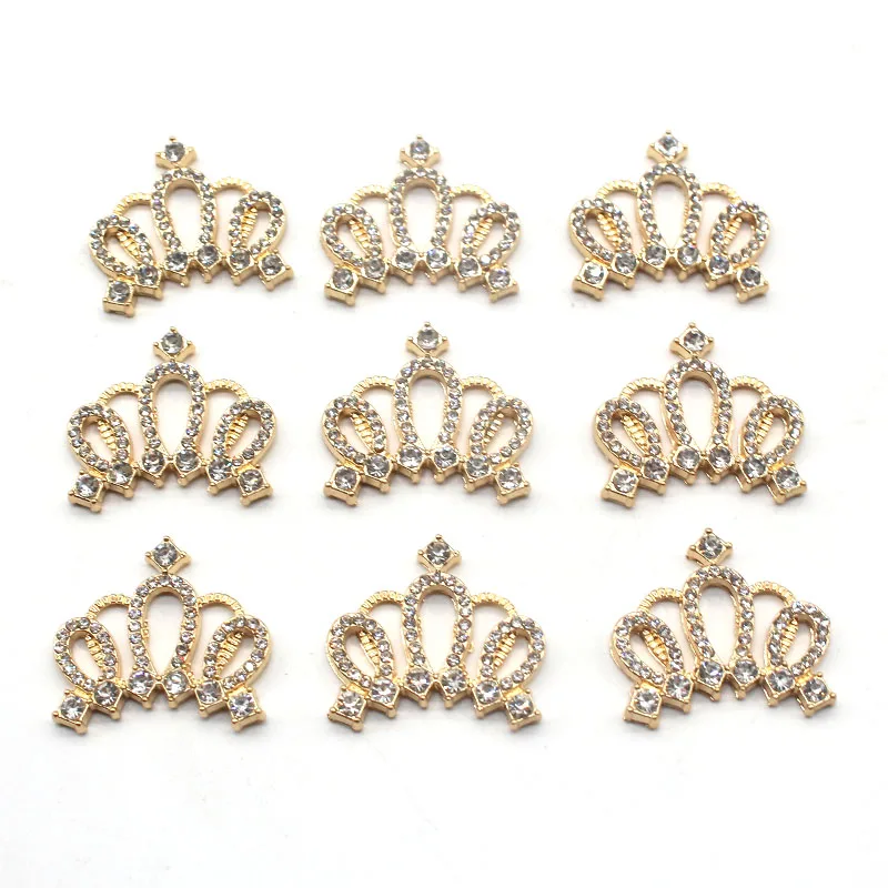 

10PCS/Batch 25*25mm Creative New Metal Crown Crown Crusher buttons, used for decorative clothing and clothing sewing, wedding