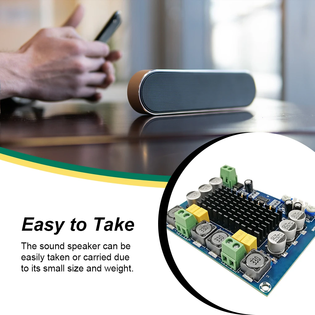 

Amplifier Board Professional Indoor House Digital DC 12V-28V Music Double Channel DIY Replacing Amplifying Module