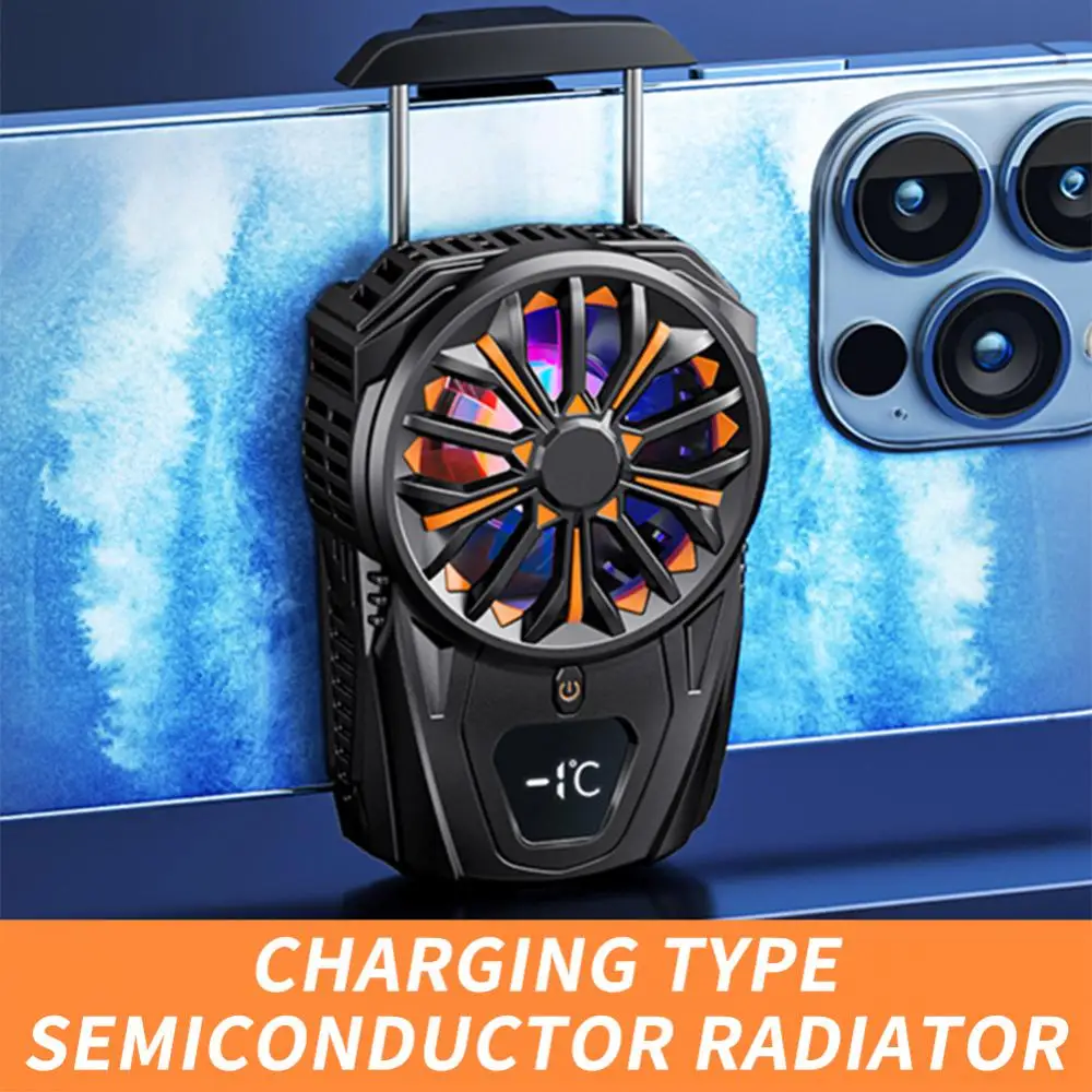 

High Quality Semiconductor Electric Phone Fan Mobile Phone Radiator For Gamer Cell Phone Cool Heat Sink Silent Phone Accessories