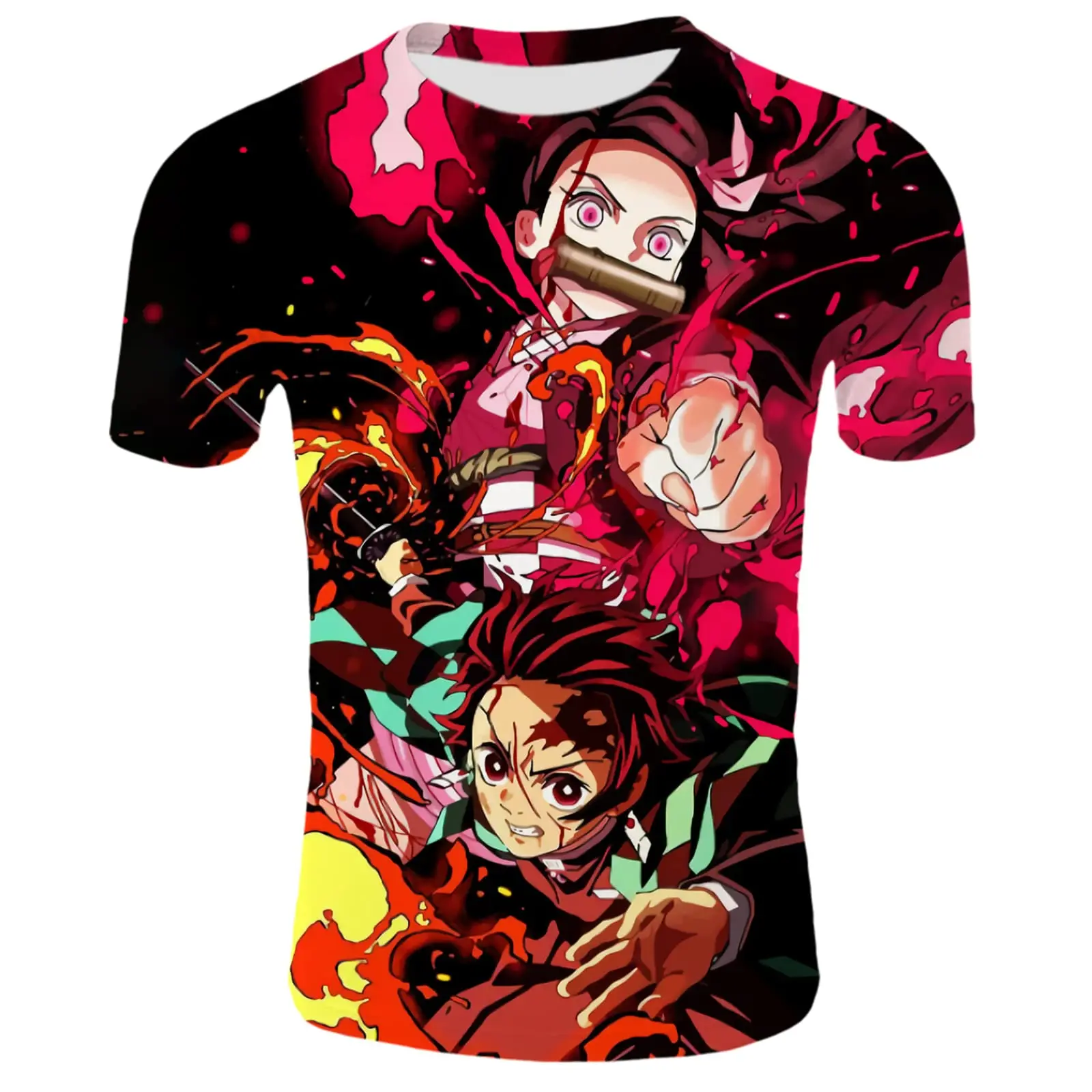 

AdultsYouth Anime T-Shirt Men 3D Printed Cosplay Shirt Men Women Novelty Short Sleeve Tee Y2k Style Round Neck Boy Girl Tops