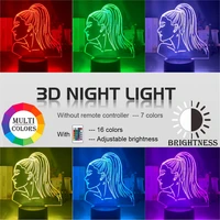 3d led night anime kids night touch sensor colorful nightlight for child bedroom decoration cool desk 3d lamp gift