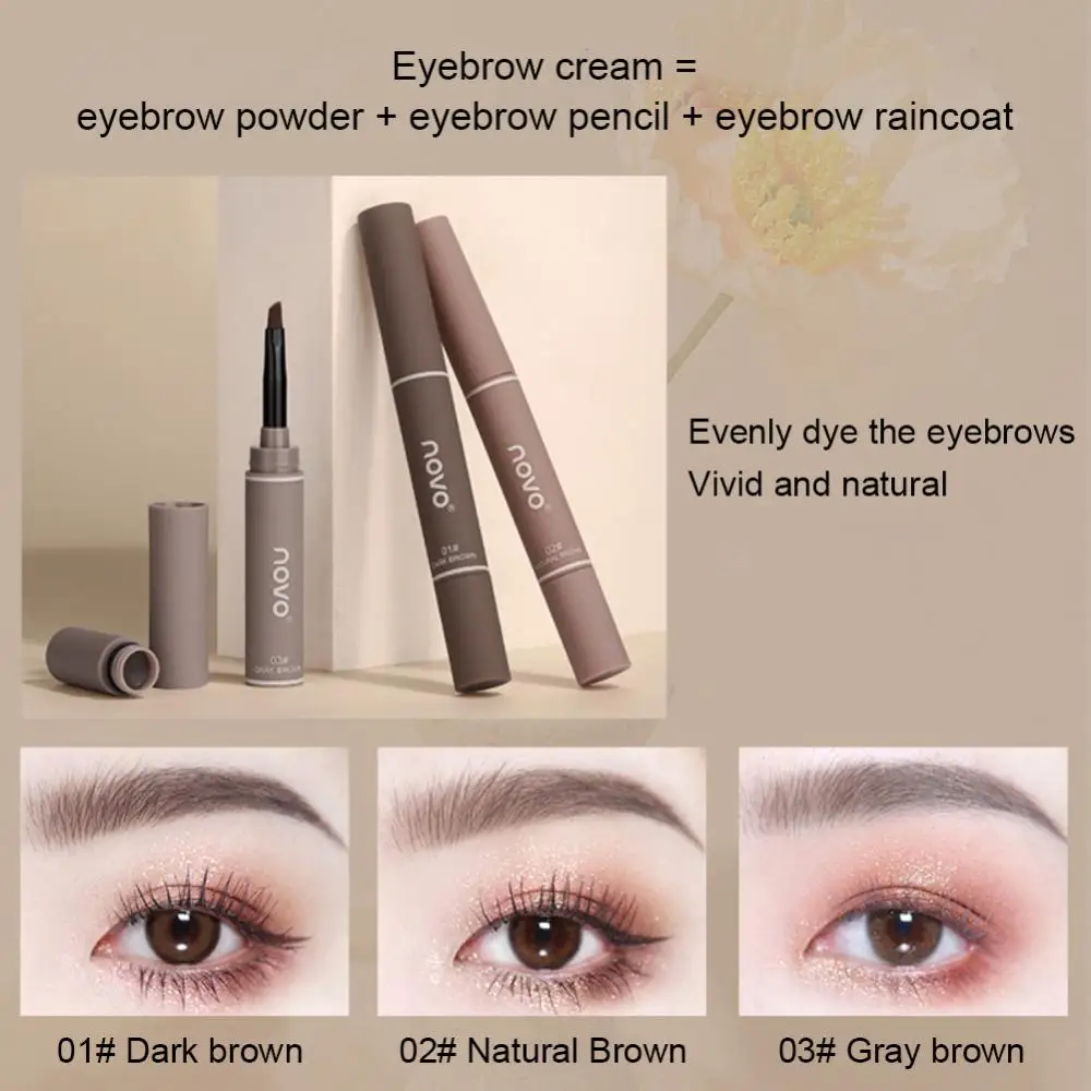 

Highly Tinted Eyebrow Gel Cream Quick Drying Long Lasting Natural Brown Grey Eyebrow Pen With Brush Makeup Korean Cosmetics Tool