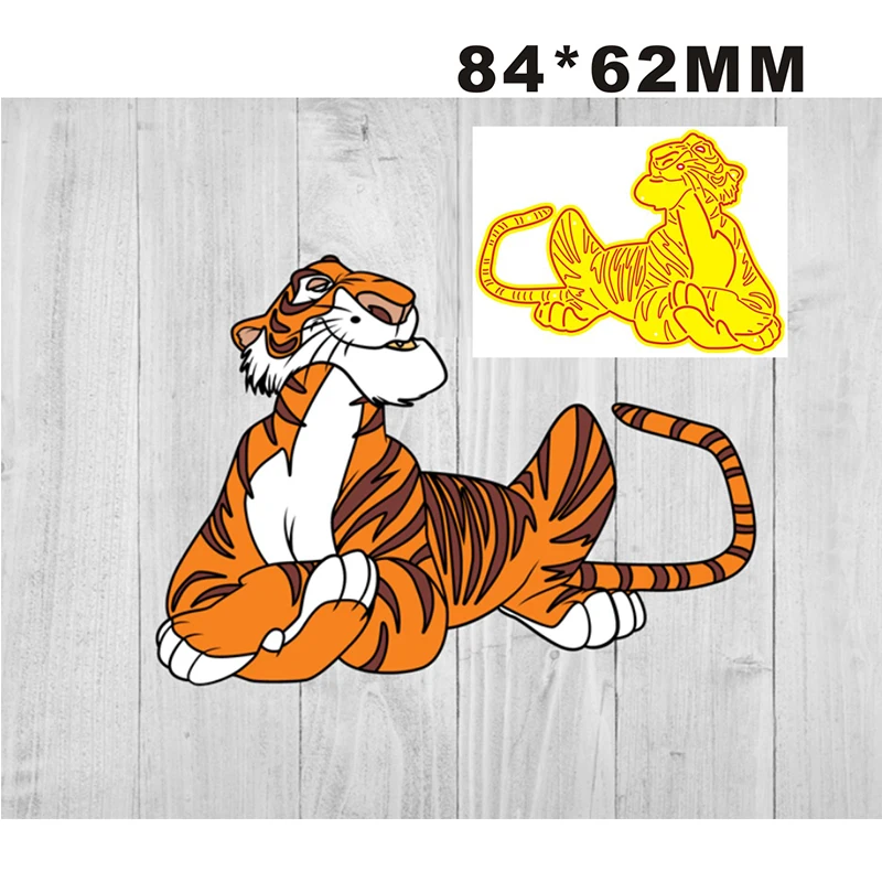 

Новинка 2022 ювелирный брелок Тигр металлические режущие штампы для «сделай сам» Скрапбукинг открытки тиснение ремесло декоративные без штампов