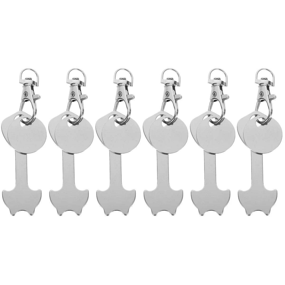 

Shopping Keychain Cart Key Trolleytoken Holder Ring Metal Tokens Keychains Quarter Chain Ringsreusable Grocerychange