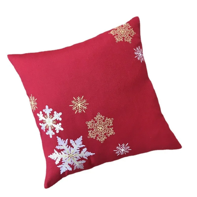 Рождественская вышивка в виде снежинки EMD KONI красный настольный флаг современная