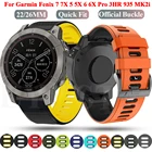 Ремешок силиконовый для наручных часов, быстросъемный браслет для смарт-часов Garmin Fenix 7X 7 6 6X Pro 5 5X 3 HR, 26 дюймов 22 мм