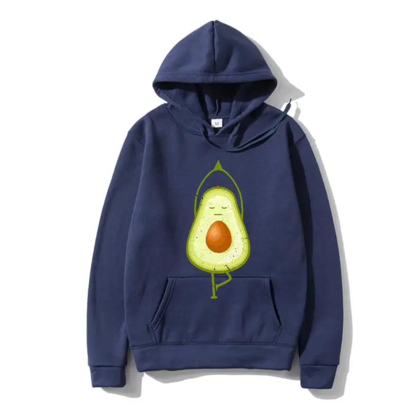 

Avocado Yoga Funny Namaste Meditation Vegan Hoody Fashion Man Hoody Slim Warm Hoody Cotton Casual