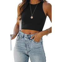 womens sleeveless tank new summer fashion 2022 solid slim tshirt ladies crop top casual sexy off shoulder short tees vest top