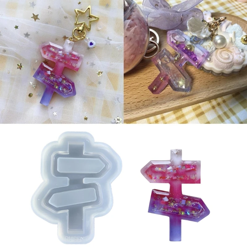 

Resin Shaker Mold,Guidepost Silicone Quicksand Mould Resin Pendant Charms Mold