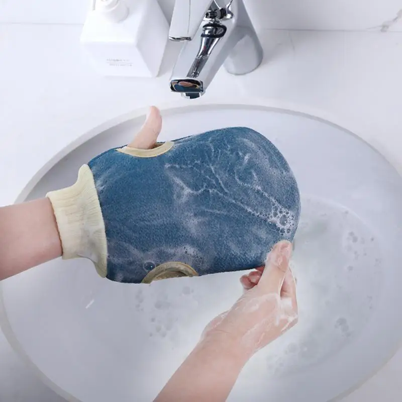 

Exfoliating Gloves Massage Brush Sponge Wisp For Body Showers For Bathroom Accessories Shower Bath Glove Removal Peeling Towel
