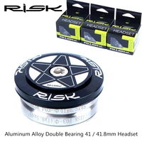 risk headset 4141 8mm double bearing headset integrated 1 12 tapered straight fork mountain road bike hidden headset group mtb