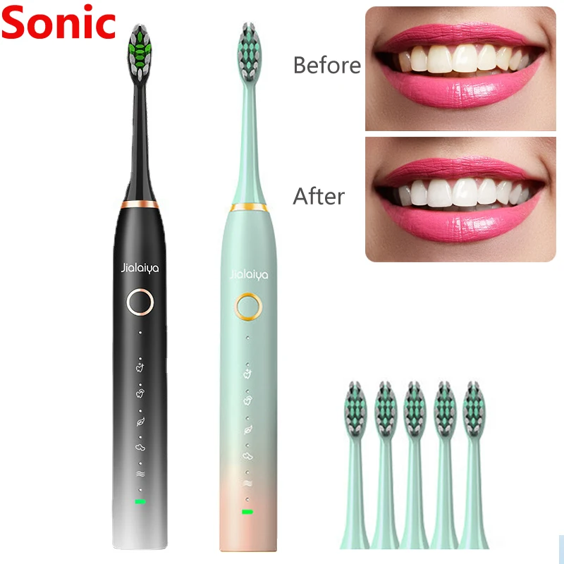 

Upgrade Waterproof Smart Sonic Electric Toothbrush Ultrasound Teeth Whitening Dental Tooth Brush Ultrasonic Whitener Teethbrush