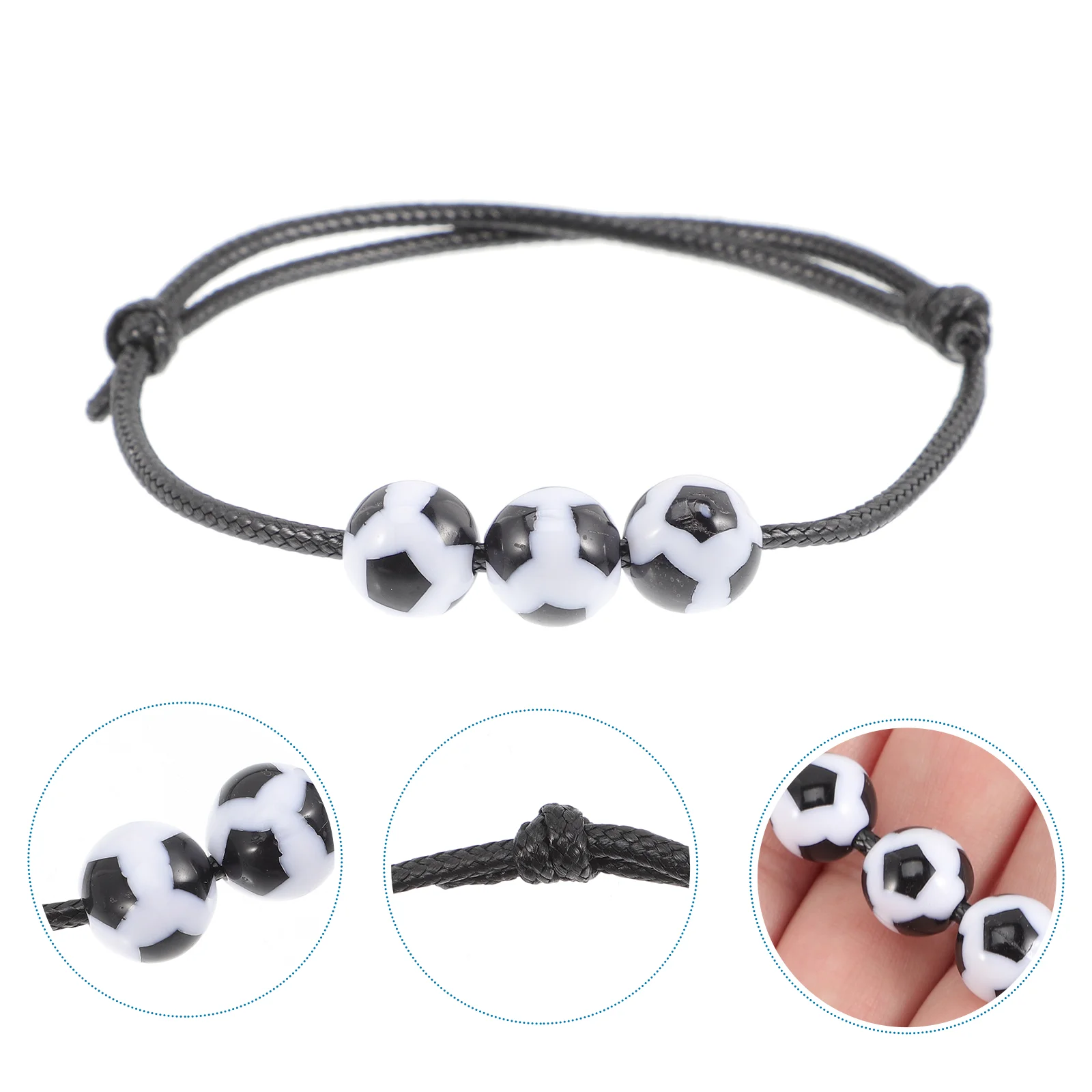 

Bracelet Soccerbraided Jewelry Wrist Chain Woven Braceletsdecorationfavors Charm Accessory Writstband Fans String Friendship