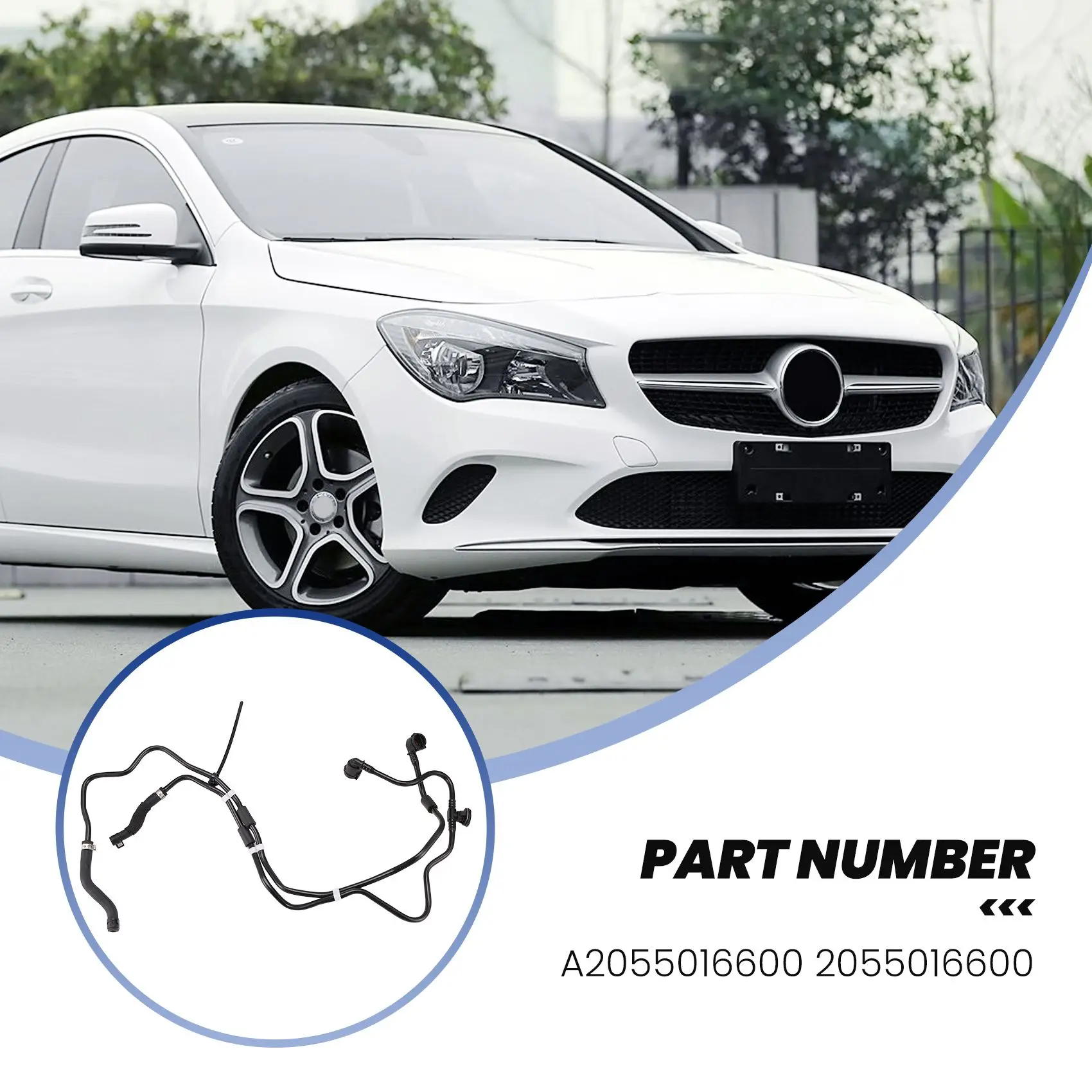 Выхлопная труба C-класса Вспомогательная бутылка для воды Водопровод A 2055016600 Для