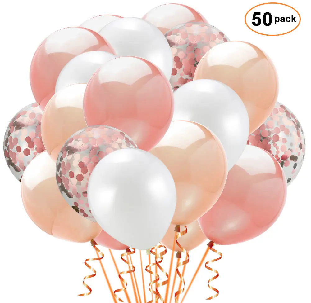 

50pcs Glitter Confetti Latex Balloons Romantic Wedding Valentine's Day Decoration Baby Shower Birthday Party Decor Multicolor