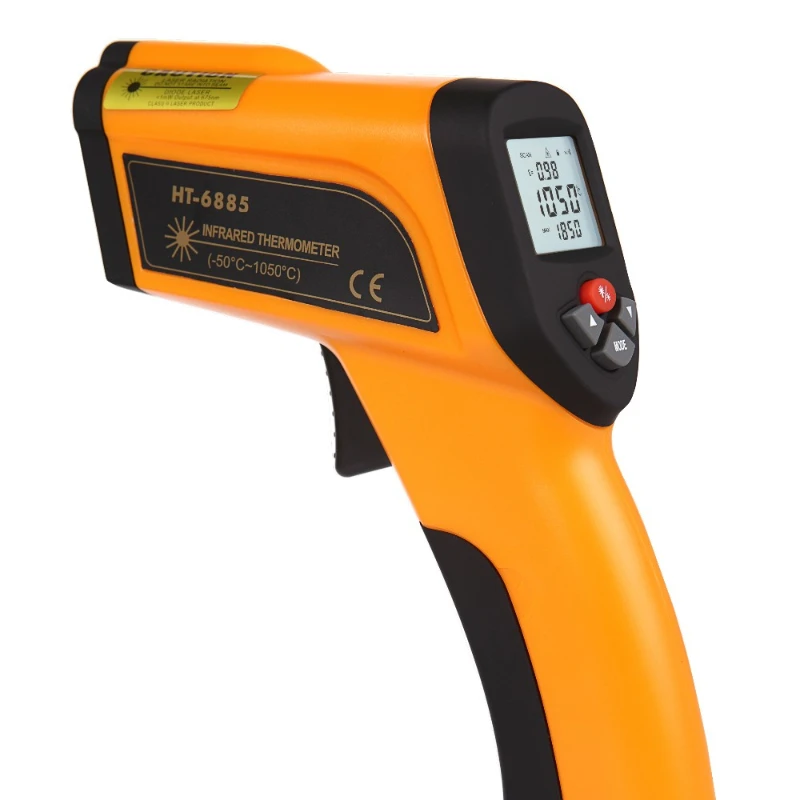 

Made In China Short Response Time 0.15S Non-contact High Temperature Infrared Thermometer Gun HT-6889 -50~1600C