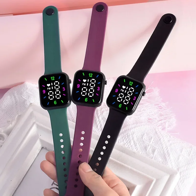 Новинка 2024 электронные часы Детские светодиодные цифровые спортивные