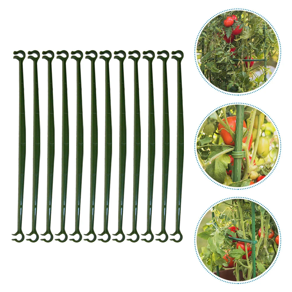 

12 Pcs Pots Indoor Pile Arm Tomato Cage Stake Arms Supports Accessories Plastic Connector Rod Trellis