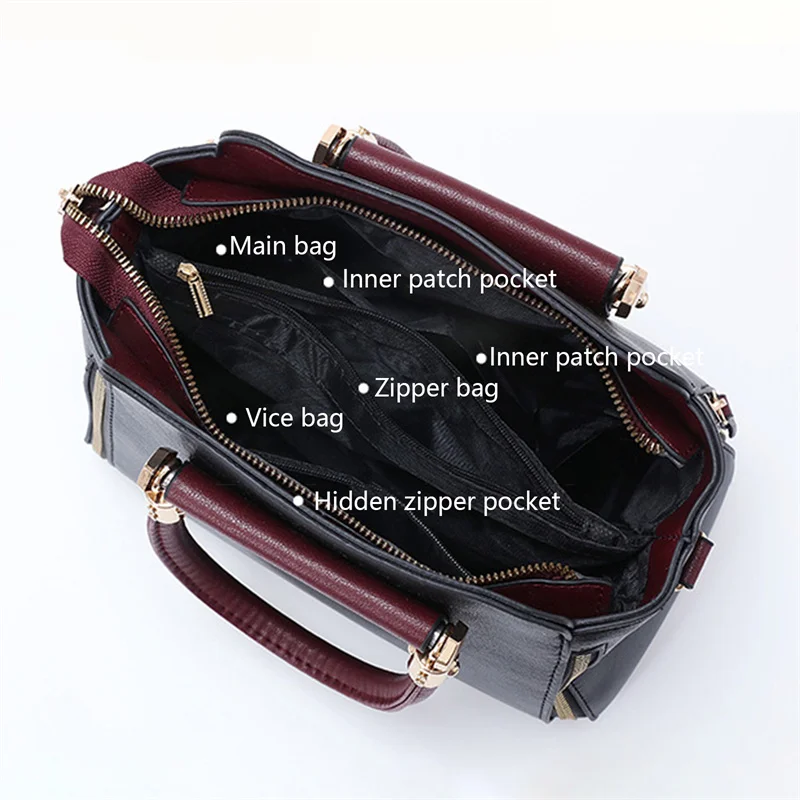 Fashion Leather Women Shoulder Bags Designer Handbag Simple Ladies Crossbody Bag Casual Square Messenger Bag