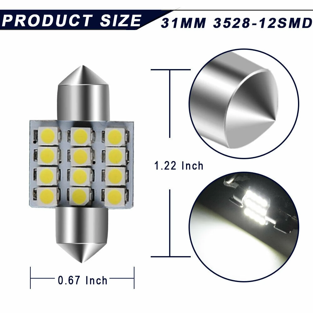 6000K белая фотолампа для интерьера Toyota 4runner 18 шт. внутренняя номерного знака