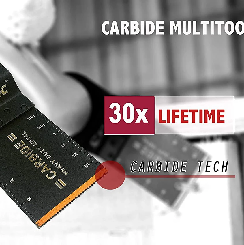 EZARC 3/6/9Pcs Carbide Tooth Blade Oscillating Saw Blades Multitool Tool Accessories for Cutting Metal Steel Nails - купить по