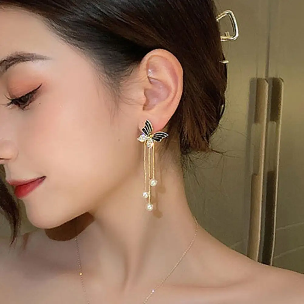 

Drop Earrings All Match Lightweight Ladies Charm Butterfly Dangle Drop Stud Earrings Dangle Earrings Charm Earrings 1 Pair