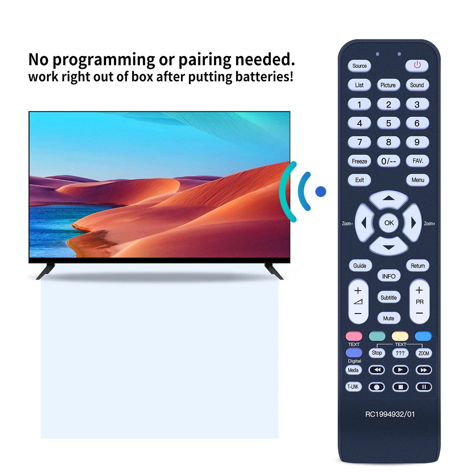 Новый пульт дистанционного управления RC1994932/01 для TCL TV L26M9HD L32M9HD L42M9FHD L32M11HD