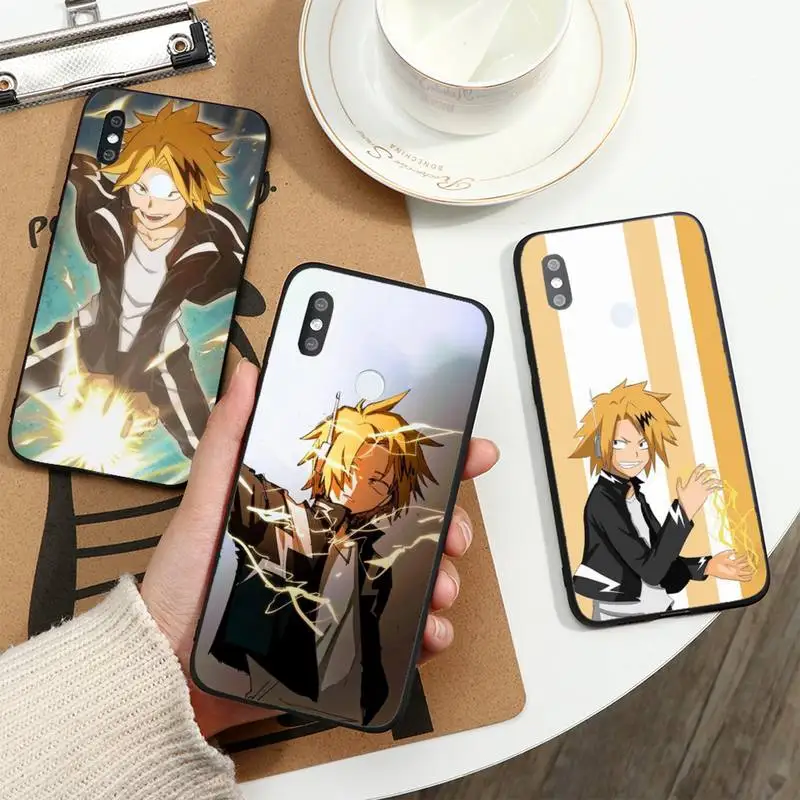 

Denki Kaminari my hero academia Phone Case For Xiaomi Redmi note 7 8 9 11 t s 10 A pro lite funda shell coque cover