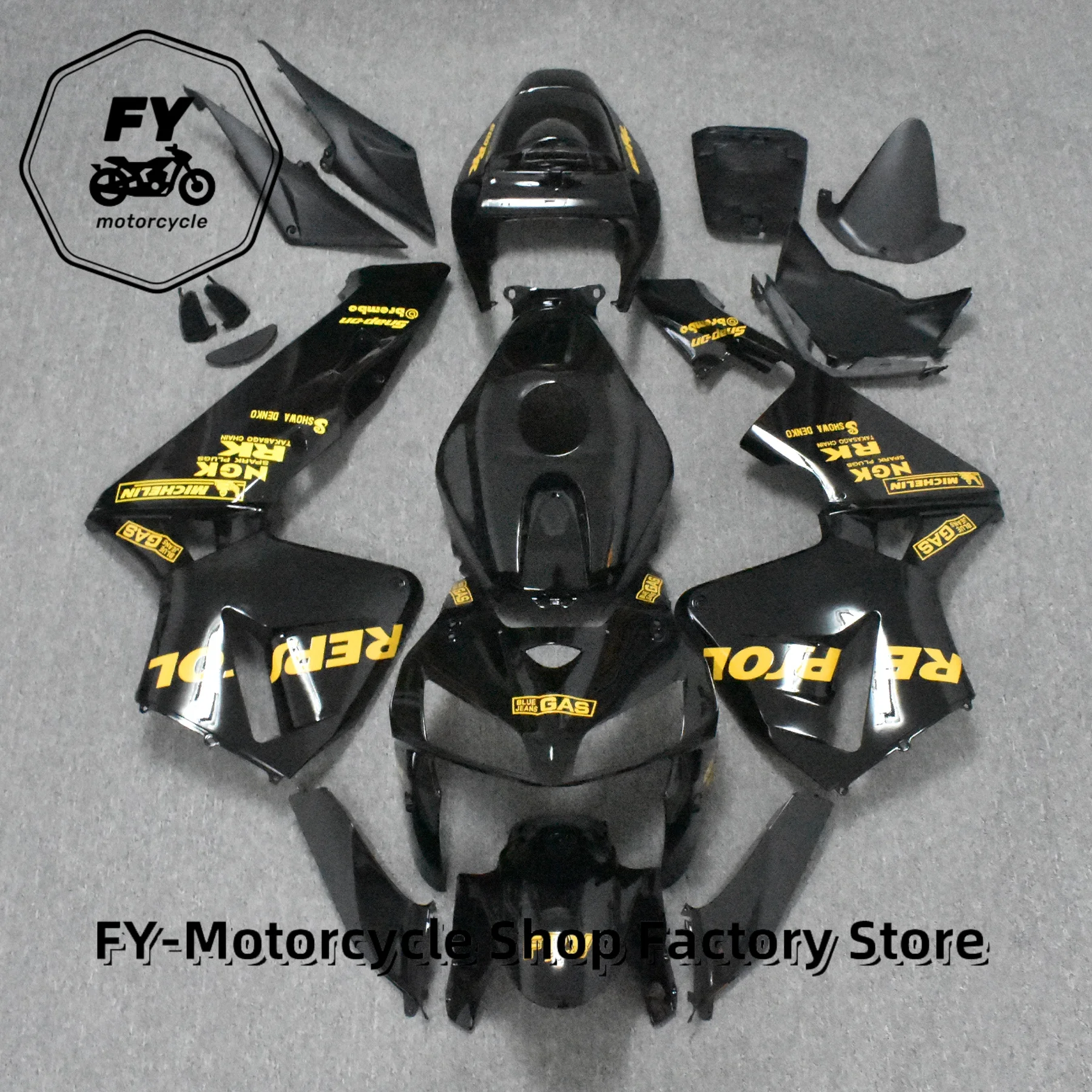 Фото Комплект обтекателей для мотоцикла Honda CBR600RR CBR600 F5 2005 2006, пластиковые обтекатели CBR 600 RR 05 06, блестящая красная оранжевая крышка корпуса №1