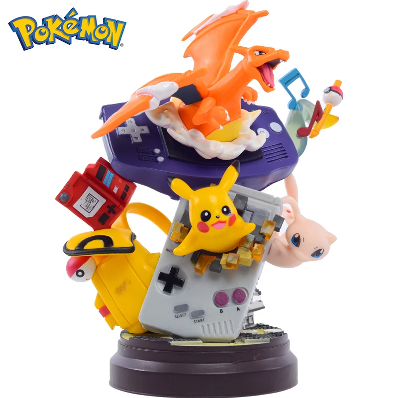

20cm Pokemon Figure Charizard Pikachu Gyarados Game Console Pvc Statue Model Toy Collectible Ornament Birthday Gift For Children