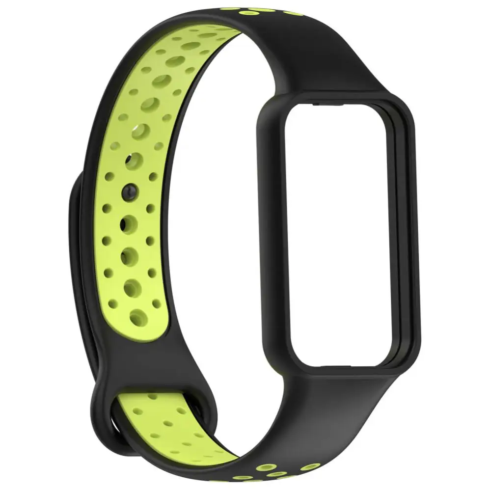 

Twocolor Silicone Watchband For Huami Amazfit Band 7 SmartWatch Band Bracelet Soprt Wristband For Amazfit band7 Straps Wristband
