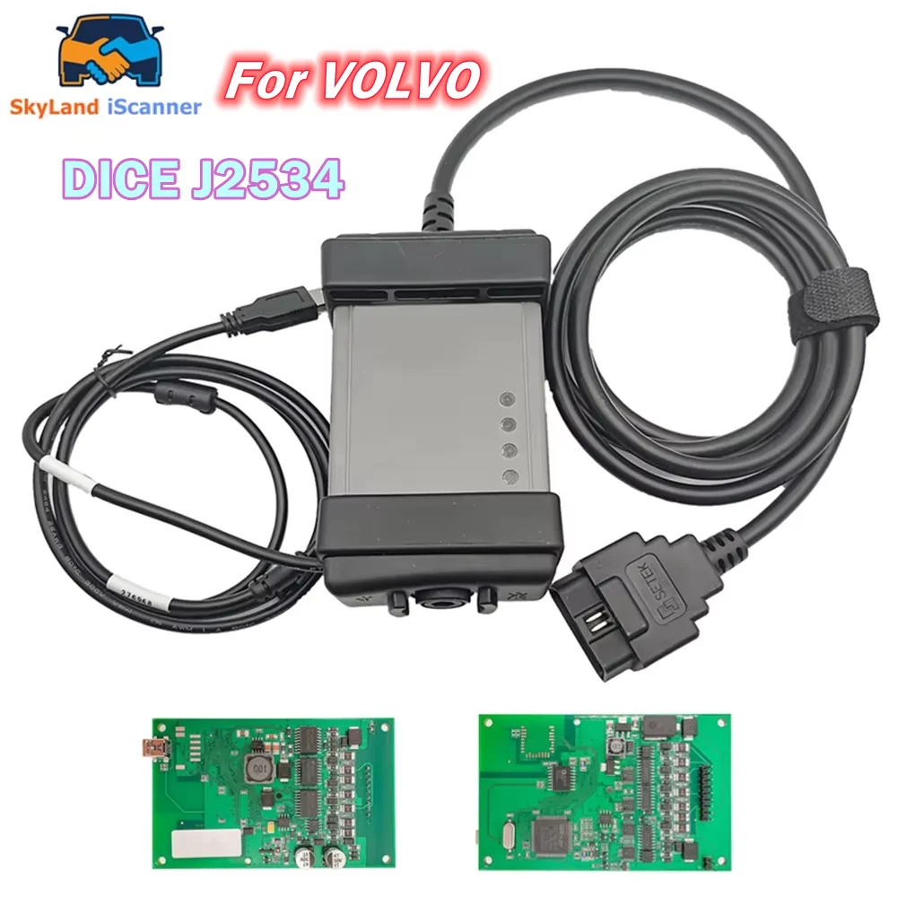

Диагностический Сканер DICE 2014D J2534 OBD2 Для Volvo, Модуль Быстрой Передачи Протоколов 1:1 Для Автосервиса