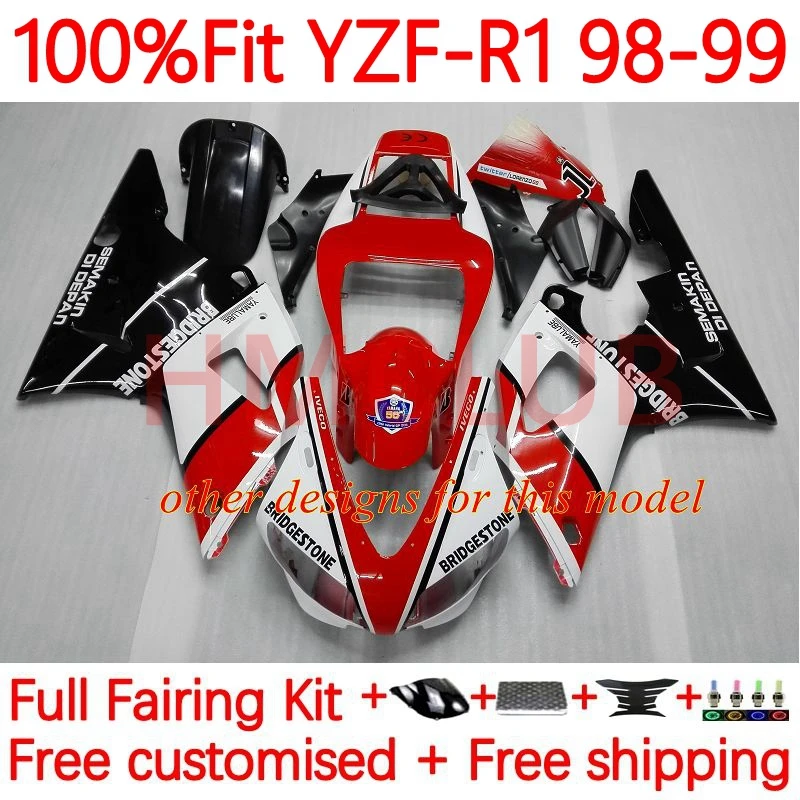 OEM Корпус для YAMAHA YZF1000 YZF R1 R 1 1000 YZF-R1 верблюжий красный YZFR1 1998 1999 1000CC 98 99 Инжекционный