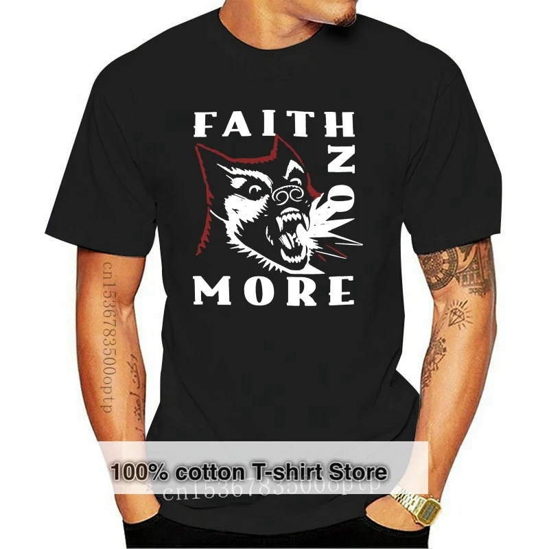 

Новинка, черная футболка с надписью FAITH, с принтом «Нет больше копания», «Майк Пэттон», «Мистер бунгл», «Фантомас», 2020, модная футболка, 100% хло...
