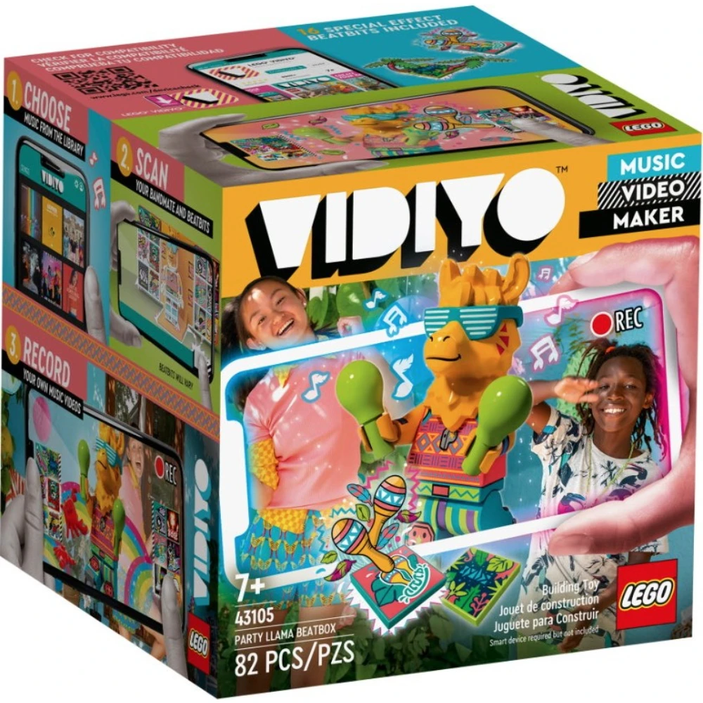 Конструктор LEGO VIDIYO (Видиё) 43105 Битбокс Любителя вечеринок Л.Л.А.М.А 7+ | Игрушки и