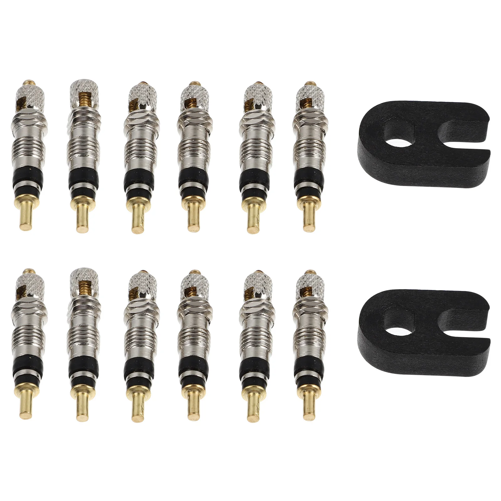 12pcs Bike Tubeless Stem with 2pcs Core Remover Tool Bicycles