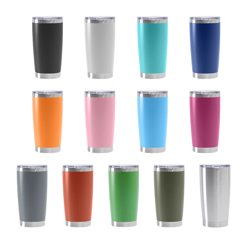 20oz Car Thermal Mug Beer Cups Stainless Steel Thermos for Tea Coffee Water Bottle Vacuum Insulated Leakproof Cup With Lids