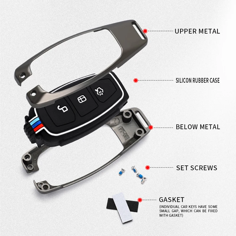 Car Key Case For Ford Fiesta Focus 3 4 Mondeo Ecosport Kuga ST Fob Remote Cover Holder Shell Bag Keychain Accessory Styling - купить по