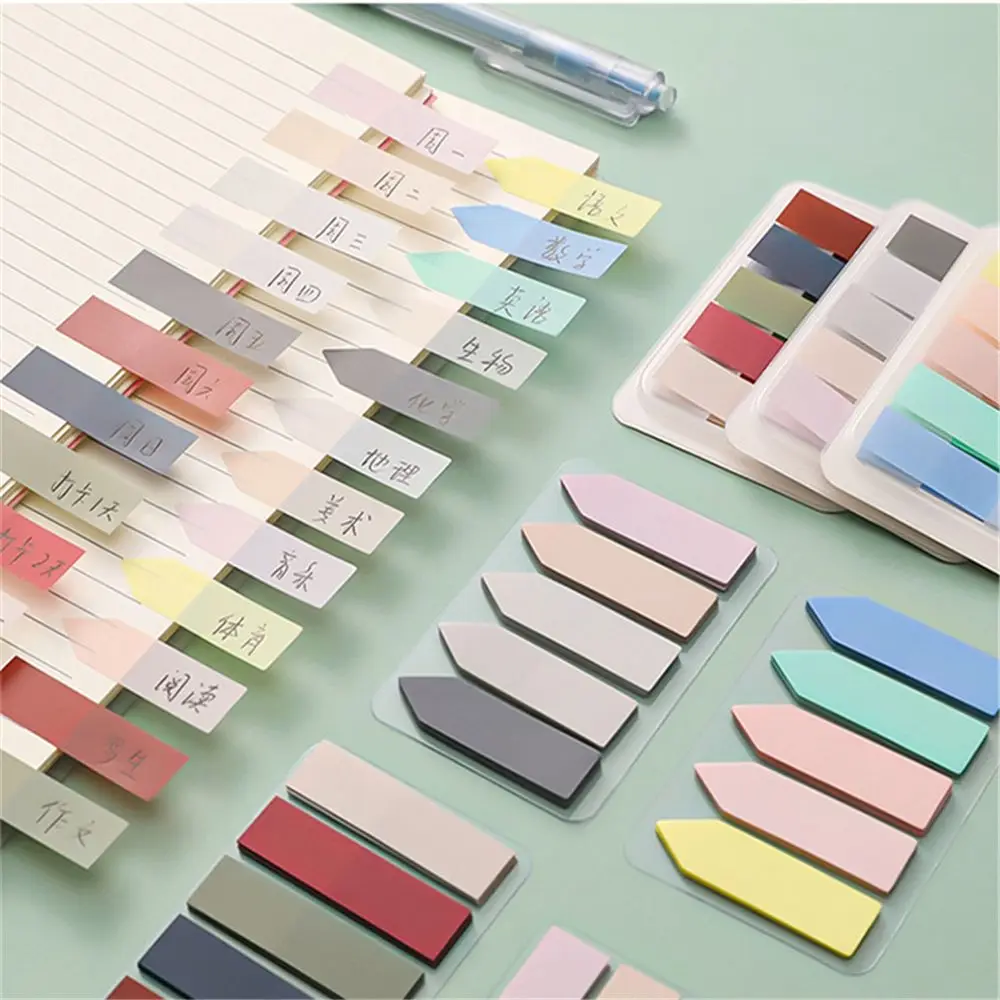 

100 Sheets Stationery Label Bookmark Key Points Tab Strip Index Flags Sticky Notes Memo Pad Paster Sticker