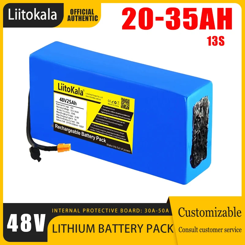 LiitoKala 48V 20Ah/30Ah литиевая батарея для электровелосипеда | AliExpress
