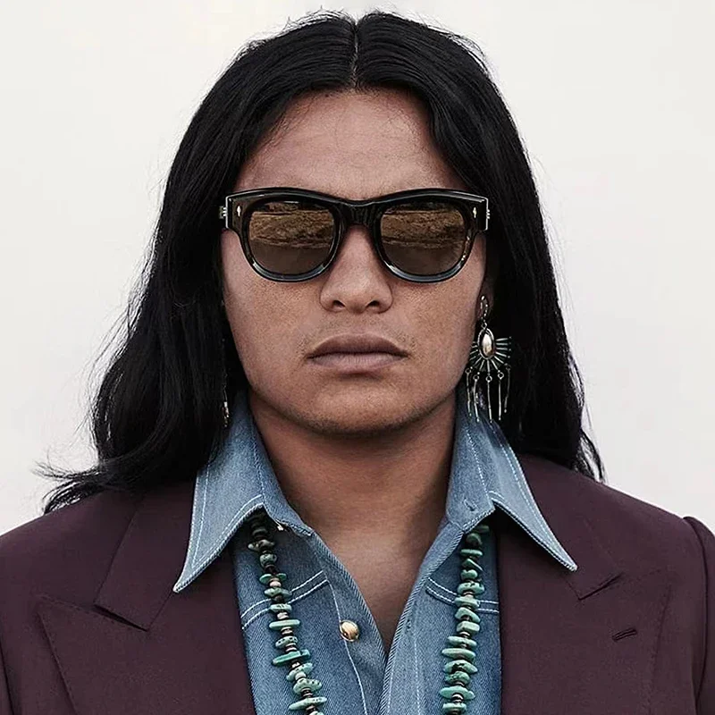 Оригинальные солнцезащитные очки UMIT BENAN X Torotise мужские винтажные овальные весна