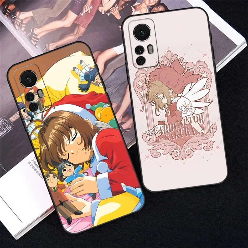 

CardCaptor Sakura Anime Phone Case For Redmi Note 10S 11 10 9S 8T 7 8 9 9T 10 10X K30 K40 Pro Black Silicone Cover