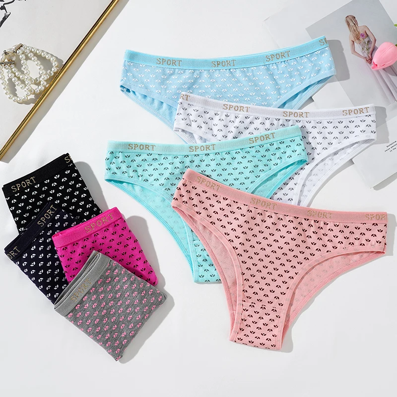 

трусы женские Women's Cotton Panties Set Letter Belt Embroidery Briefs Underwear Comfort Panty for Female Sexy Intimate Lingerie