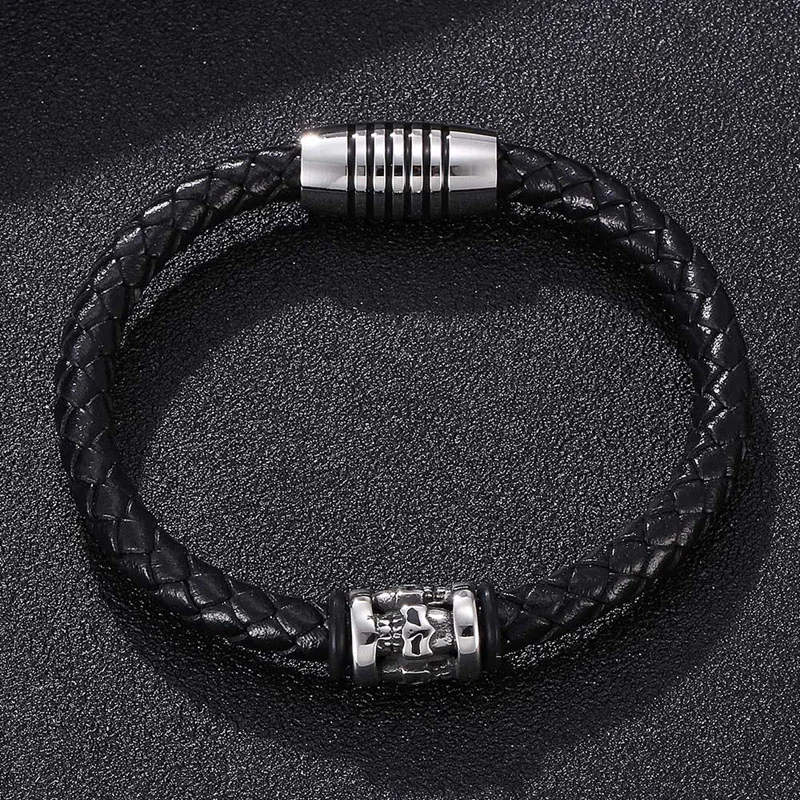 Модные мужские ювелирные изделия, Φ браслет, черный мужской браслет с магнитными застежками, мужской наручный браслет SP0199
