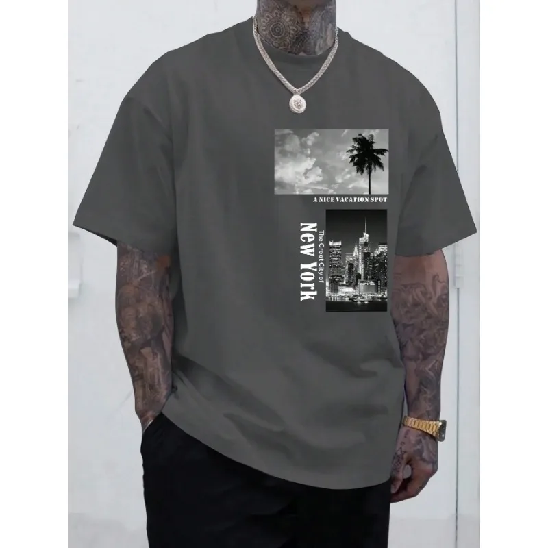 Качественные хлопковые футболки унисекс с принтом Калифорнии для мужчин женщин