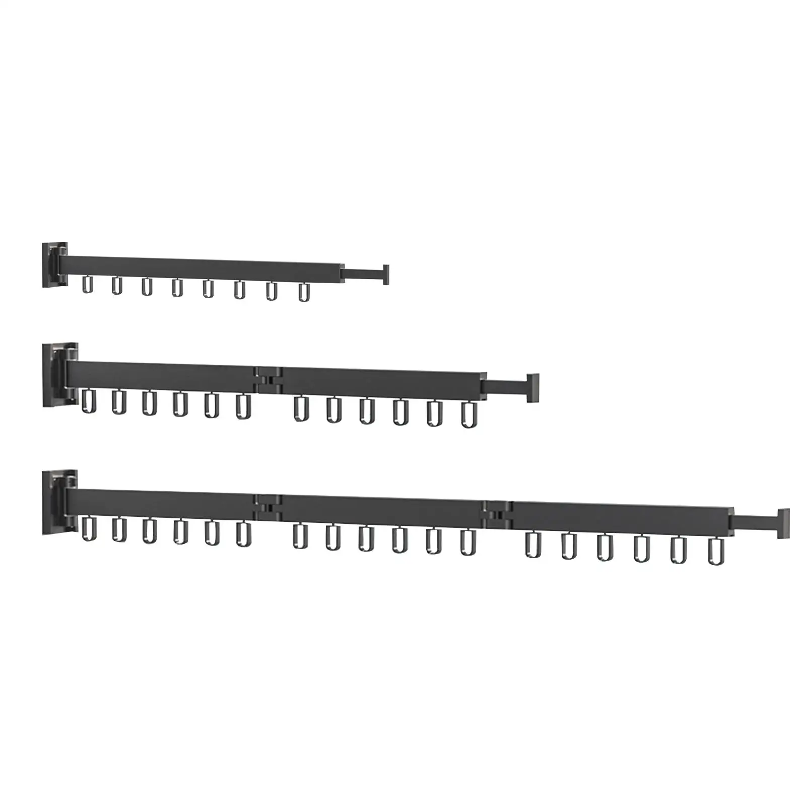 

Вешалка для одежды, складная, без отверстий, с крючками, настенная, для пиджаков, джинсов, рубашек