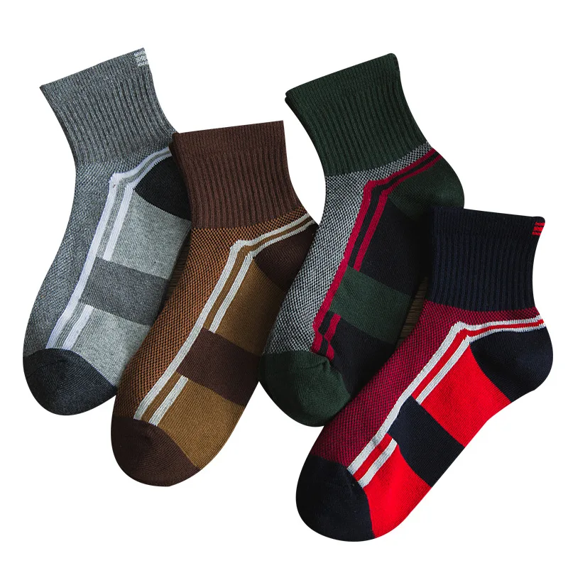 

Mesh Hole Breathable 72 Cotton Thick Cushion Ankle Athletic Mens Sport Socks